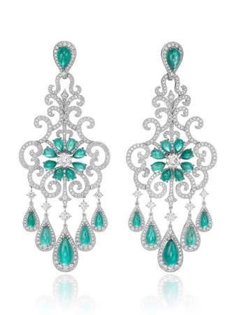 Chopard Paraiba tourmaline earrings with diamonds from the 2015 Red Carpet collection