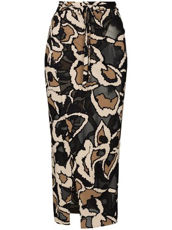 Falda midi con estampado de guepardo Lisa Marie Fernandez - Compra online - Envío express, devolución gratuita y pago seguro