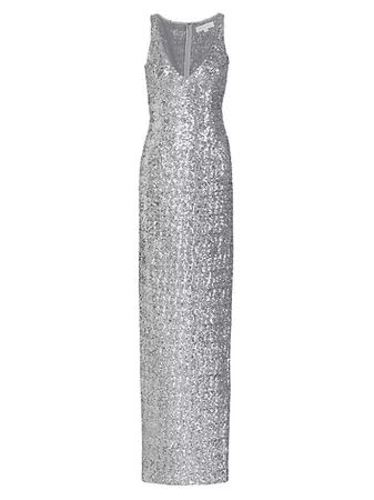 Shop Michael Kors Collection Sleeveless Sequined Gown | Saks Fifth Avenue