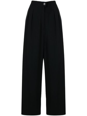 Chanel Pre-Owned 1994 high-waisted wide-leg Trousers - Farfetch