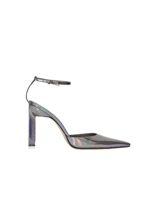 The Attico Shoes | The Attico - "Amber" mirrored iridescent slingback