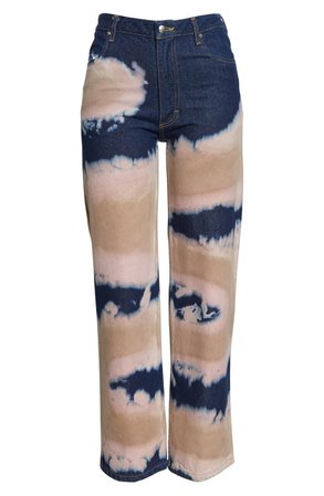 Eckhaus Latta Dyed Wide Leg Jeans | Nordstrom