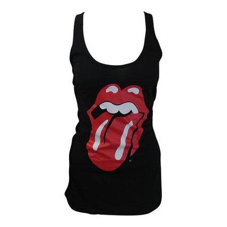 Rolling Stones Tongue Racerback Women's Tank T-Shirt – Rock.com