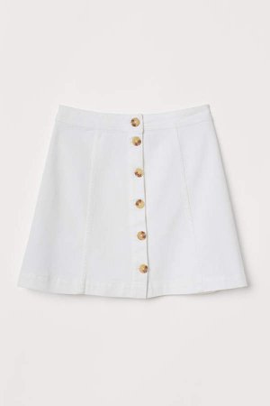 A-line Skirt - White