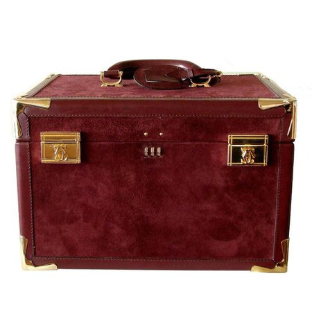 Le Must De Cartier Train Case Travel Bag with Dust Bag + Box Vintage 70s Luggage