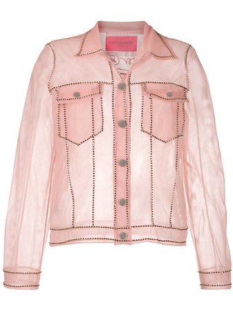 Pink Viktor & Rolf Transparent Denim Jacket | Farfetch.com