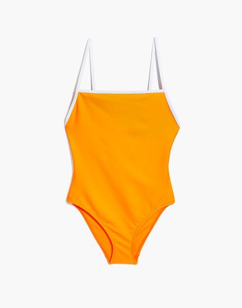 x Solid & Striped Tipped Chelsea One-Piece Swimsuit