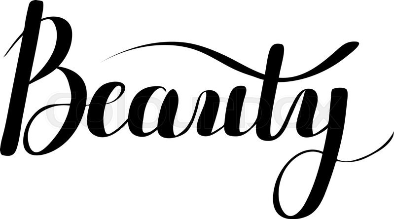 Vector beauty digital calligraphy. Word for your desing, logo or insta | Stock Vector | Colourbox