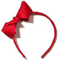 Amazon.com : Anna Belen Girls"Lila" Grosgrain Bow Headband O/S Red : Clothing