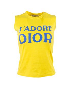 Yellow J'Adore Dior T Shirt | Christian Dior | Tops | Villageluxe