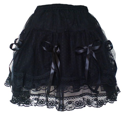 Gothic Mini Skirt Black Goth Renfair Prom Halloween Party Wear Punk Sizes | eBay