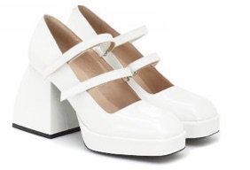 nodaleto white heel