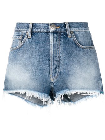 Alanui Navajo embroidered denim shorts £525 - Buy Online - Mobile Friendly, Fast Delivery