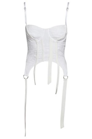 for love & lemons white corset top