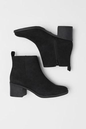 Black Ancle Boots (6 cm)