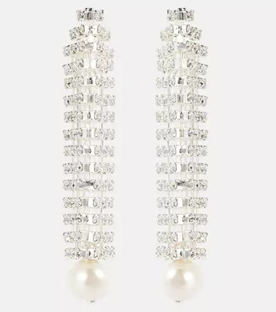 Embellished Drop Earrings in Silver - Magda Butrym | Mytheresa