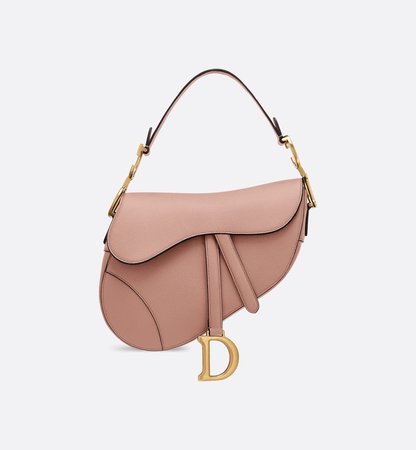 blush Dior saddle bag