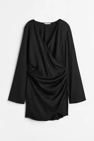 Gathered Bodycon Dress - Black - Ladies | H&M US