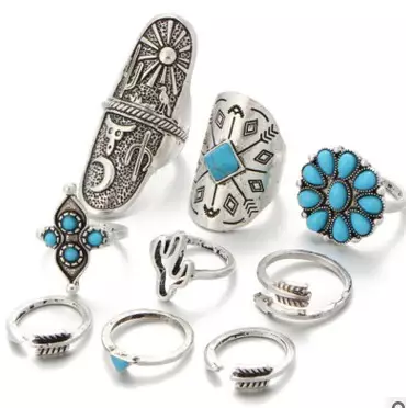 Boho Vintage Ring Sets