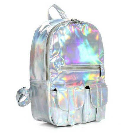 Hologram Laser Harajuku Preppy Style Backpack - NewChic