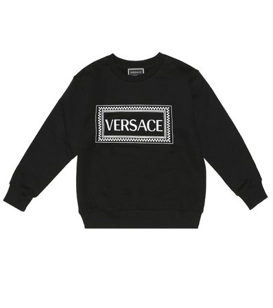 Versace Kids - Logo stretch-cotton sweatshirt | Mytheresa