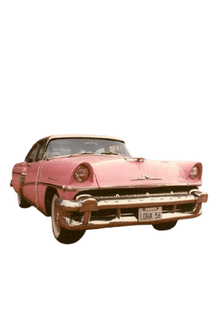 pink vintage aesthetic car png