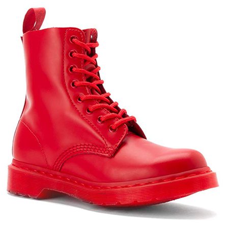 Dr. Martens Women's Pascal 8 Eye Boot Poppy Red: Amazon.co.uk: Shoes & Bags