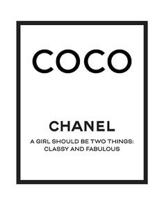 Coco Chanel print