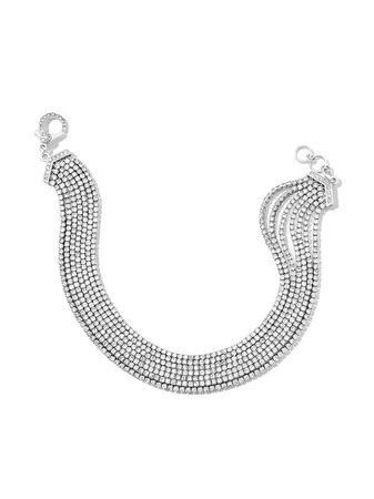 SHAY 18kt White Gold 7 Thread Diamond Bracelet - Farfetch