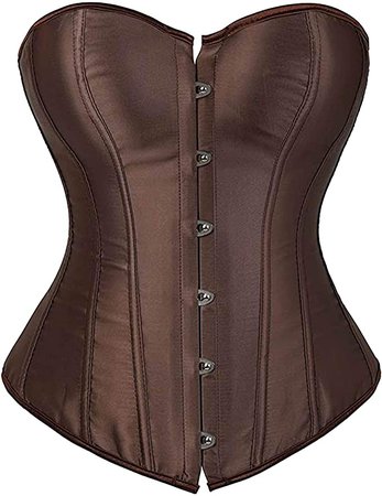 *clipped by @luci-her* FUNEY Waist Trainer for Women Underbust Latex Sport Girdle Corsets Cincher Hourglass Body Shaper Satin Corset Top at Amazon Women’s Clothing store
