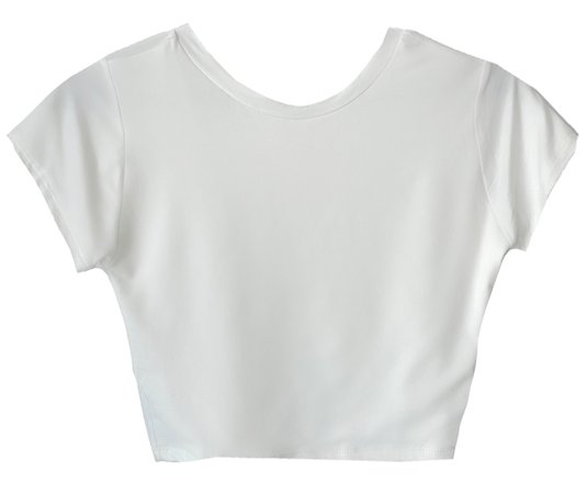 white crop tshirt