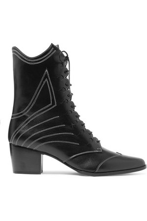 Tabitha Simmons | Swing lace-up leather ankle boots | NET-A-PORTER.COM