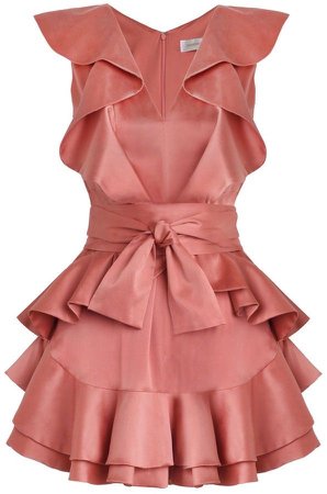 zimmermann pink silk dress