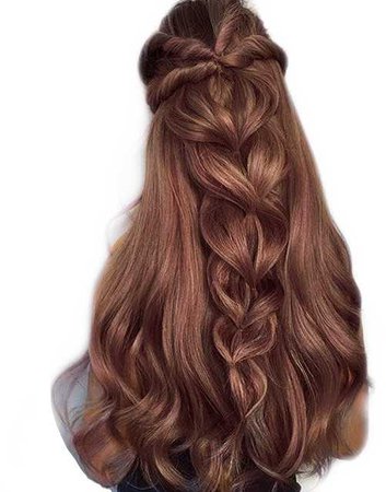 braided light brown hair
