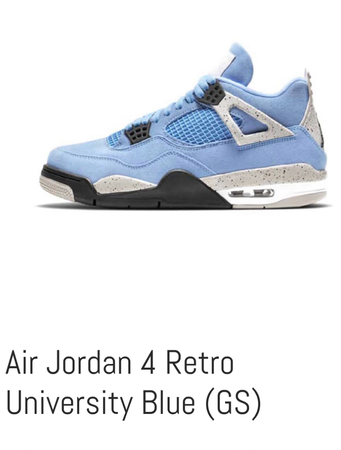light blue Jordan 4