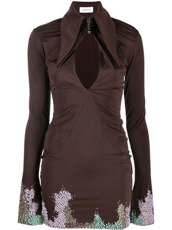 16Arlington Adara stud-embellished Mini Dress - Farfetch