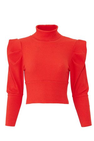 Red Lala Knit Crop Top by Free People for $30 | Rent the Runway