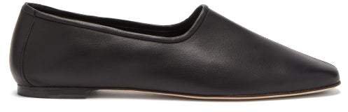 Petra Leather Loafers - Womens - Black