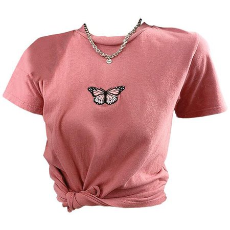 Butterfly Embroidered Tee – Boogzel Apparel