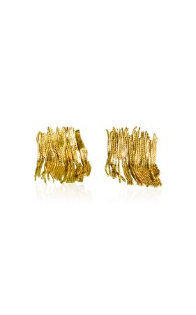 River 14k Gold-Plated Earrings By Reggie | Moda Operandi