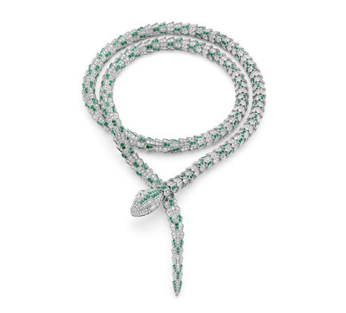 Bvlgari, Serpenti Emerald and diamond necklace