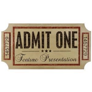 vintage theatre ticket