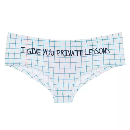 I GIVE YOU PRIVATE LESSONS Panty | BOOGZEL Clothing – Boogzel Clothing