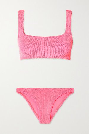 Seersucker Bikini - Bright pink