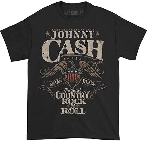 Amazon.com: Johnny Cash Official Country Rock N Roll T-shirt, Medium: Clothing