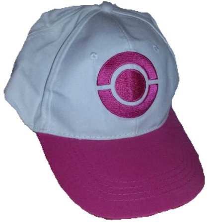 Pink Pokemon trainer hat hilda unova baseball hat