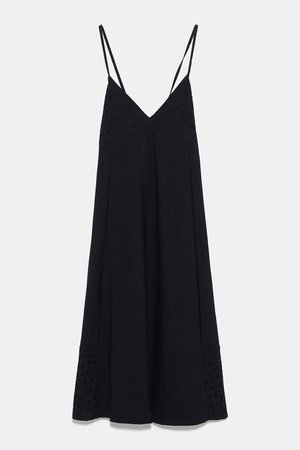 CONTRASTING DRESS - STARTING FROM 70% OFF-WOMAN-SALE | ZARA United States black