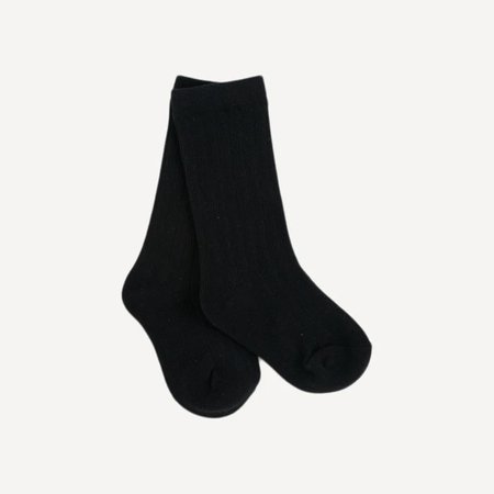 Black Knee High Sock