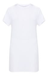Basic White Short Sleeve T Shirt Dress | PrettyLittleThing