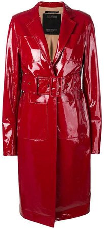 Rokh lacquered structured trenchcoat
